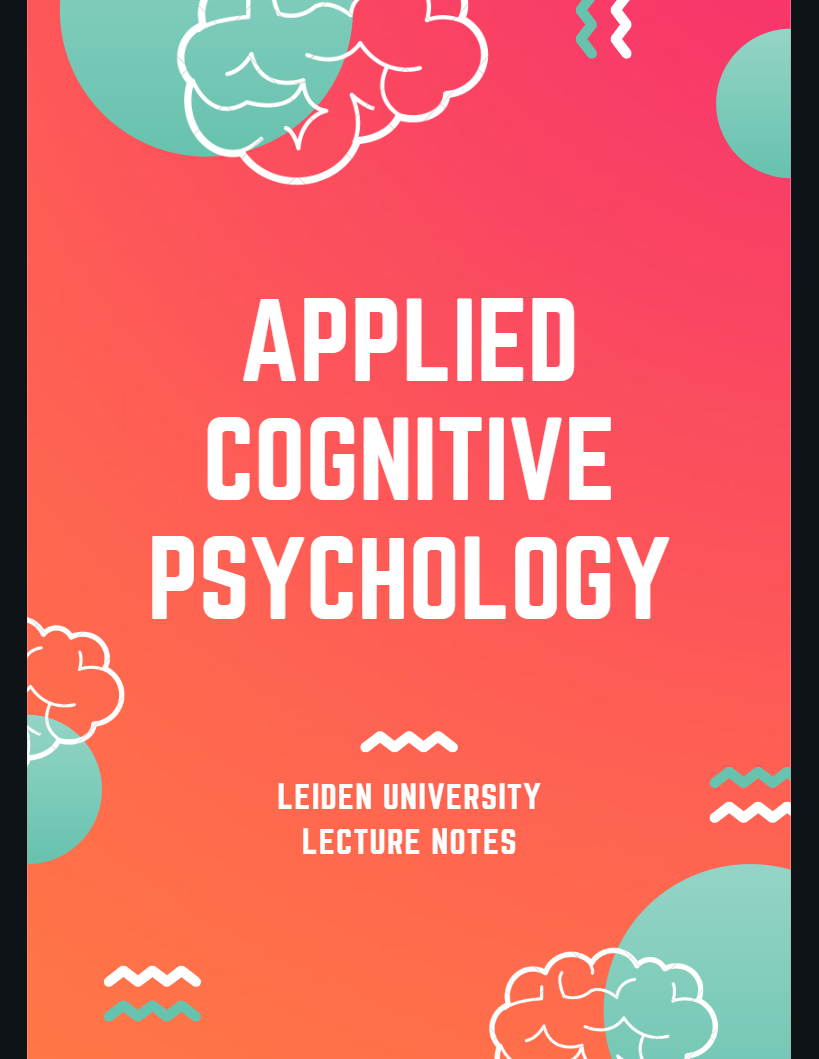 applied-cognitive-psychology-lecture-notes-lu-worldsupporter